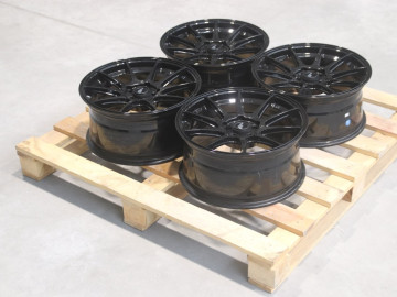 Set Of Jr11 17X8 Et30 5X98 Gloss Black