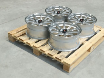 Set Of Jr11 17X8 Et35 5X100 Silver Machined Face