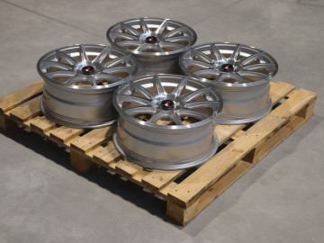 Set Of Jr11 18X7,5 Et35 18X7,5 Et40 5X108 Silver Machined Face