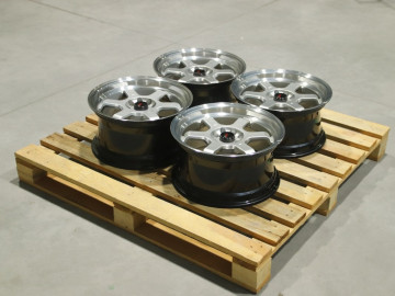 Set Of Jr12 16X8 Et33 4X100/108 Hyper Silver