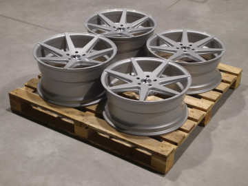 Set Of Jr20 20X8,5 Et35 20X10 Et40 5X112 Gloss Silver