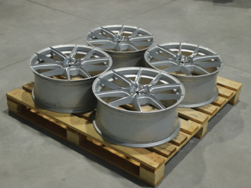 Set Of Jr30 20X8,5 Et35 5X115 Silver Machined Face