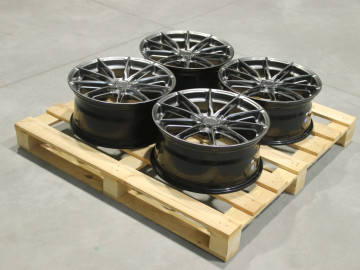 Set Of Jr37 18X8 Et40 5X100 Hyper Black