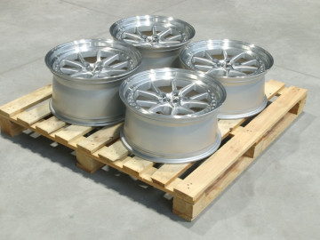 Set Of Jr39 18X8,5 Et30 18X9,5 Et15 5X120 Silver Machined Face