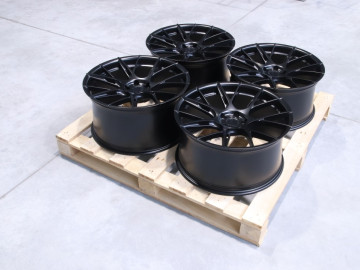 Set Of Jr42 20X10 Et45 20X10,5 Et35 5X108 Matt Black