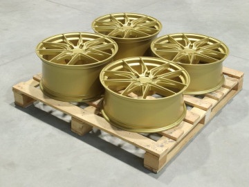 Set Of Jr44 20X8 Et20 20X9,5 Et28 5X112 Matt Gold