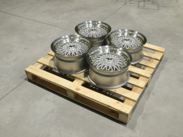 Set Of Jr9 16X7,5 Et25 16X8 Et25 5X100 Silver W/Machined Lip