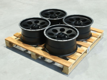 Set Of Jrx4 18X9 Et20 6X139,7 Matt Black W/ Machined Lip