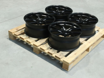 Set Of Sl01 17X7 Et35 Et40 5X100 Matt Black