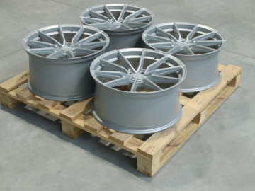 Set Of Sl02 20X9,5 Et25 20X10,5 Et35 5X120 Matt Silver