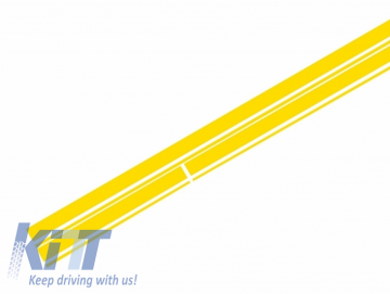 Set Sticker Side Decals&Upper Bonnet Roof Tailgate Matte Yellow suitable for MERCEDES Benz CLA W117 C117 X117 (13-16) W176 (12-18) 45 A-Design Edition