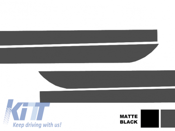 Side Decals Sticker Vinyl suitable for BMW F10 F11 5 Series (2011-Up) M-Performance Design Dark Grey