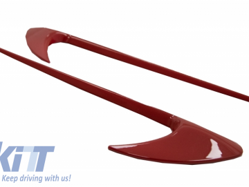 Side Fender Vents Trim Wing with Front Flaps Side Fins Flics suitable for MERCEDES E-Class W213 S213 Red Edition