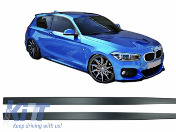 Side Skirts Add-on Lip Extensions suitable for BMW 1 Series F20 F21 (2011-2018) M-Performance Design