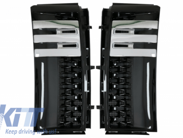 Side Vents Grilles Suitable for Range Rover Vogue III L322 (2002-2012) Autobiography Piano Black Edition