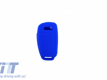 Silicone Car Key Cover suitable for AUDI - Blue