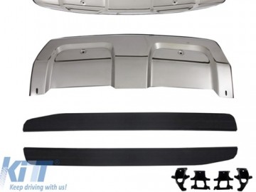 Skid Plates Bumper Protection suitable for Range ROVER (L494) (2014-up) with Running Boards Sport