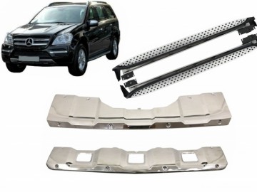 Skid Plates Off Road with Running Boards Side Steps suitable for MERCEDES GL-Class X164 (2006-2009)