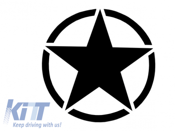 Sticker Star Universal suitable for Jeep Wrangler JK, Truck or Other Cars Black