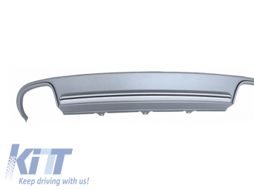 Suitable for AUDI A4 B8 Sedan Facelift (2012-up) Rear Bumper Valance Diffuser & Exhaust Tips S4 Design