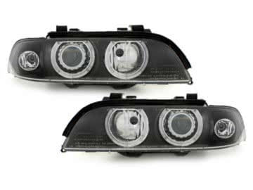 Suitable for BMW 5 Series E39 (1995-2000) Xenon HID Headlights with Angel Eyes Facelift LCI Design