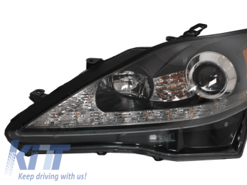 Suitable for LEXUS IS XE20 (2006-2013) LED DRL Headlights Dynamic Turn Light Signal Black Edition