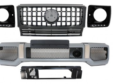 Suitable for MERCEDES Benz G-Class W463 (1989-2012) Front Bumper Assembly G65 A-Design with Grille G63 GT-R Panamericana Design
