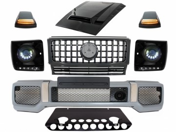 Suitable for MERCEDES Benz G-Class W463 (2005-2012) Body Kit G65 A-Design with Grille G63 GT-R Panamericana Design LED Bi-Xenon Headlights