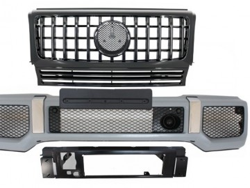 Suitable for MERCEDES Benz G-Class W463 (1989-2017) Front Bumper G65 A-Design with Grille G63 GT-R Panamericana Design