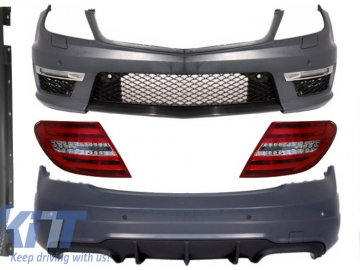 Suitable for MERCEDES C-Class W204 C204 Facelift Body Kit with LED Taillights