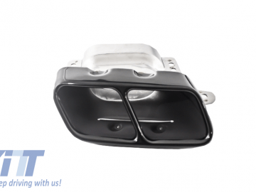 Suitable for MERCEDES W176 (2012-up) A-Class Sport Pack Rear Diffuser & Exhaust Tips Tailpipe Package Black