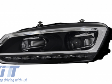 Suitable for VW Polo Mk5 6R/6C/61 (2010-2017) LED Light Bar Headlights Dynamic Sequential Turning Lights Matrix Look