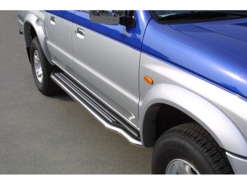 Suportes de plataforma com tubo de aço inoxidável Ø50mm (apenas 1999-2003; cabina simples) / B-2500 [1999 - 2006]