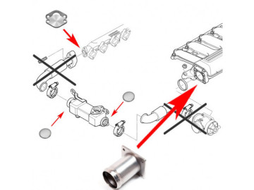 Supressor EGR BMW 2.0 2.5 3.0 D M47 M57