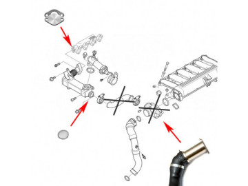 Supressor EGR BMW 2.0 2.5 3.0 E90 E92 E60