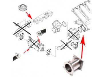 Supressor EGR adequado para BMW E90 E91 E60 M47N2 M57N2