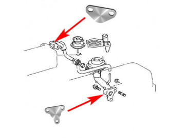 Supressor EGR adequado para TOYOTA 20R 22RE