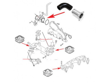 Supressor EGR adequado para VAG 1.9 TDI AWX AVF ASZ ARL AXC