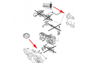 Supressor EGR adequado para VAG TDI AXR, BKC