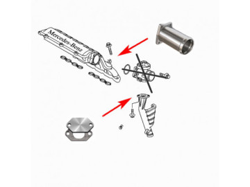 Supressor EGR para MERCEDES A W168 VANEO W414 1.7 CDI