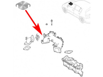 Supressor EGR para MERCEDES W210 3.0 TD