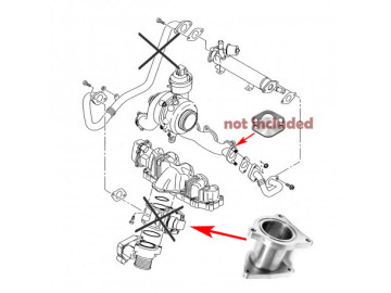 Supressor EGR para VAG TDI AXR, BKC