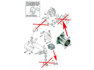 Supressor EGR para VW TOUAREG CRAFTER T5 2.5 TDI