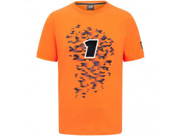 T-SHIRT REDBULL RACING VERSTAPPEN NÚMERO 1, LARANJA