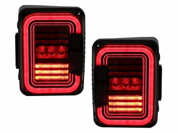 Taillights Full LED suitable for JEEP Wrangler JK (2007-2017) Smoke