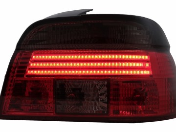 Taillights LED BAR suitable for BMW 5 Series E39 Sedan (09.1995-08.2000) LHD Red Smoke