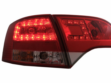 Taillights LED suitable for Audi A4 B7 Avant 8ED (2004-2007) Red Clear