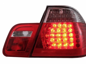 Taillights LED suitable for BMW 3 Series E46 Limousine 4D (09.2001-03.2005) Red Clear