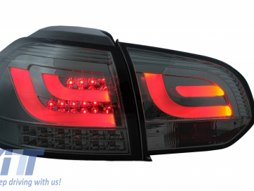 Taillights LED suitable for VW Golf 6 VI (2008-2013) Smoke Grey