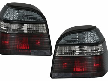 Taillights Lamp suitable for VW Golf 3 III (1991-1997) Red SMOKE Halogen